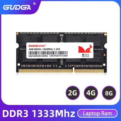 Gudga Ddr3 8 ГБ 1333 МГц Memoria Ram 2 ГБ 4 ГБ 204-контактный Sodimm 1,35 В DDR 3 Rams Оперативная память Sodimm для ноутбуков Ddr3 Ram