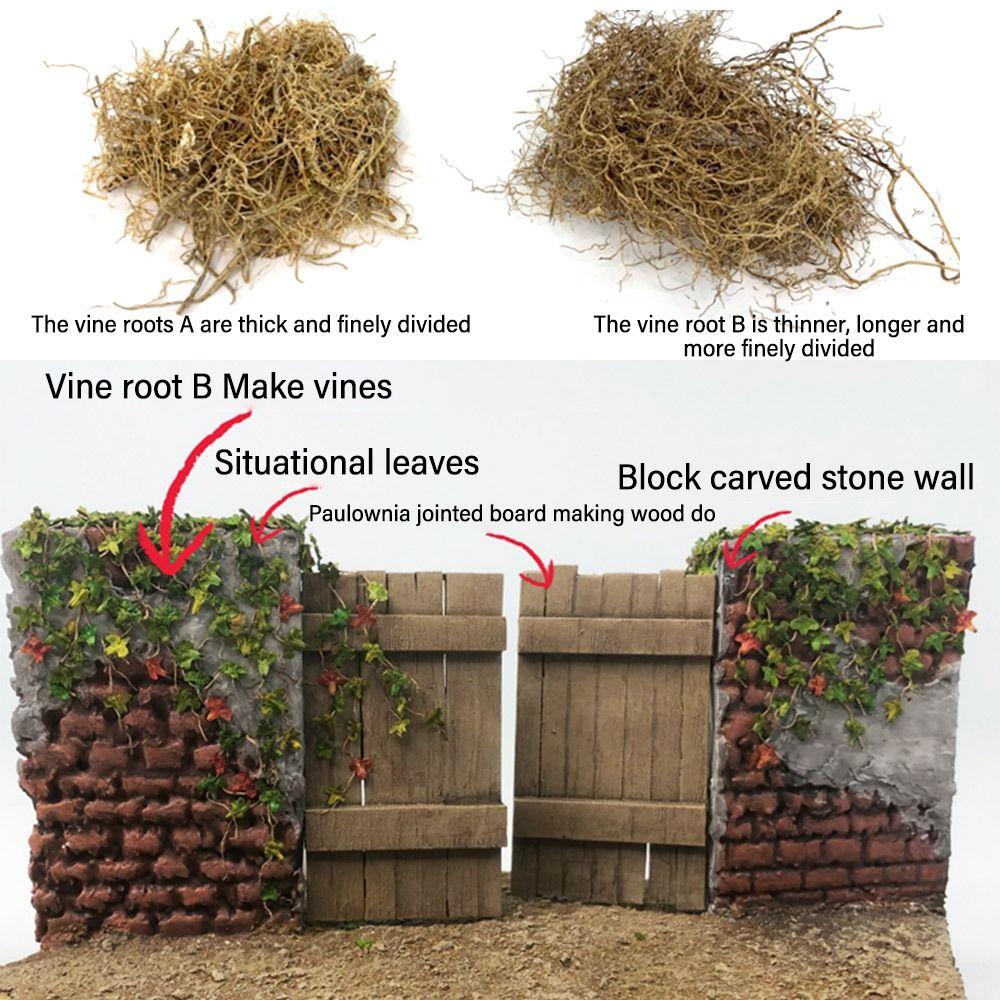 Sand Table Scene Model Simulation Tree Vines Roots Miniature Withered Rattans Micro Landscape