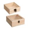 Lockable Decorative Wooden Storage Box Craft Souvenir DIY Organizer Removable Tray Dividers Gift Storage Container