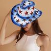 Шляпа ковбоя с широкими полями Julycostume Шляпа диско для вечеринки, сцены, танцев