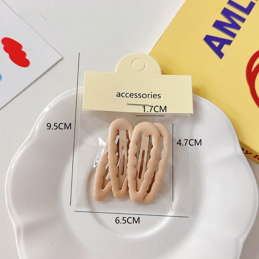 4-5 шт., желто-зеленая челка, боковой зажим, головной убор, волосы девушки, боковой зажим для волос, простая заколка, милый аксессуар для волос