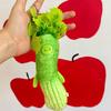 Cute Vegetable Plush Pendant Keychain Creative Cartoon Tender Celery Shape Doll Soft Plush Keyring Backpack Pendant