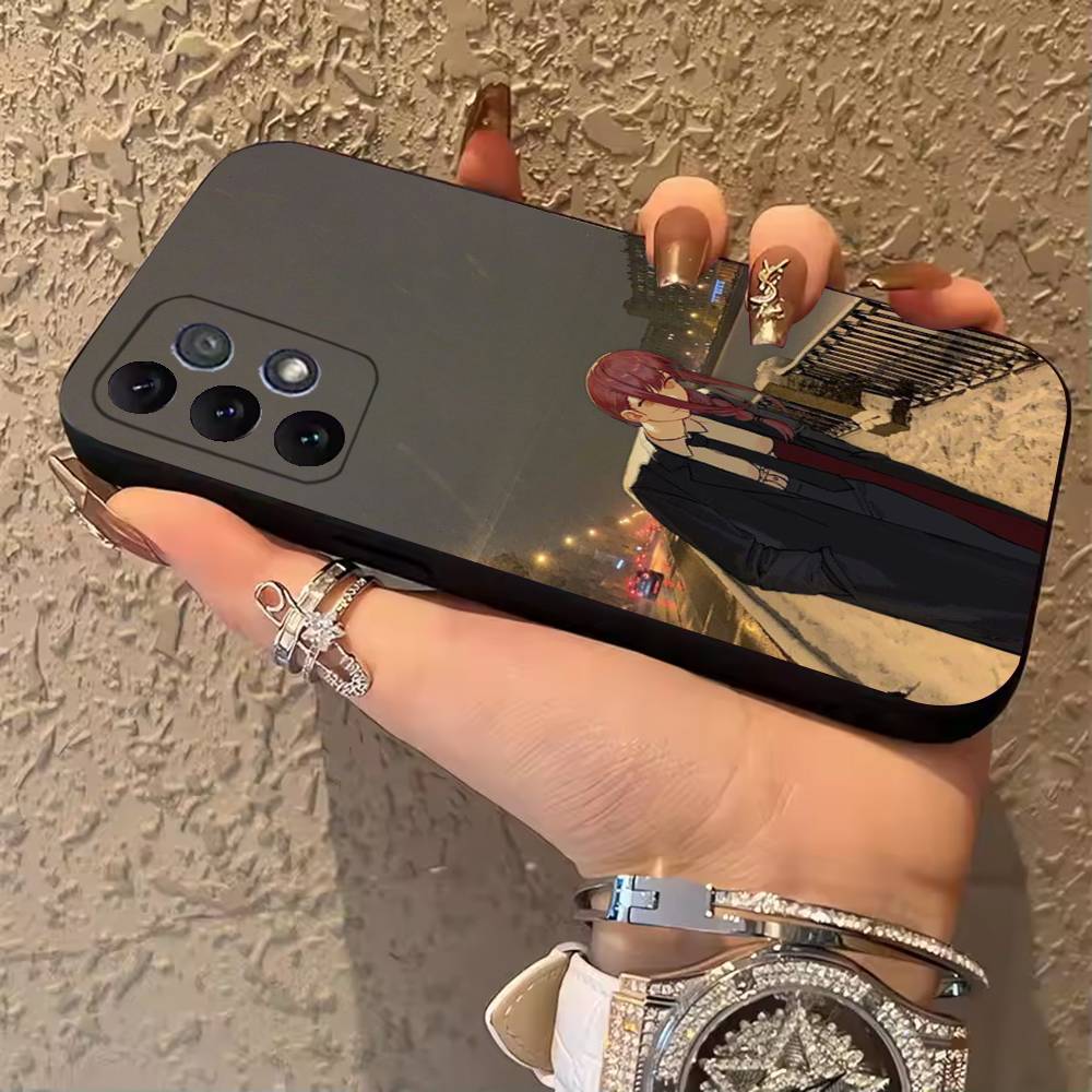 Чехол для телефона Makima C-Chainsawman для Samsung Galaxy A13, 21s, 22, 31, 32, 52, 53, 71, 80, A91 Мягкая черная крышка