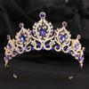 Новая хрустальная свадебная корона, тиара, темперамент, сплав, свадебные аксессуары для волос в западном стиле