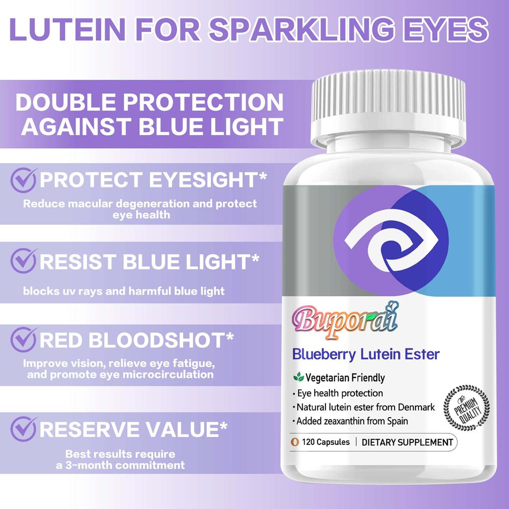 Buporai - Blueberry Lutein Ester Capsules - Eye Health