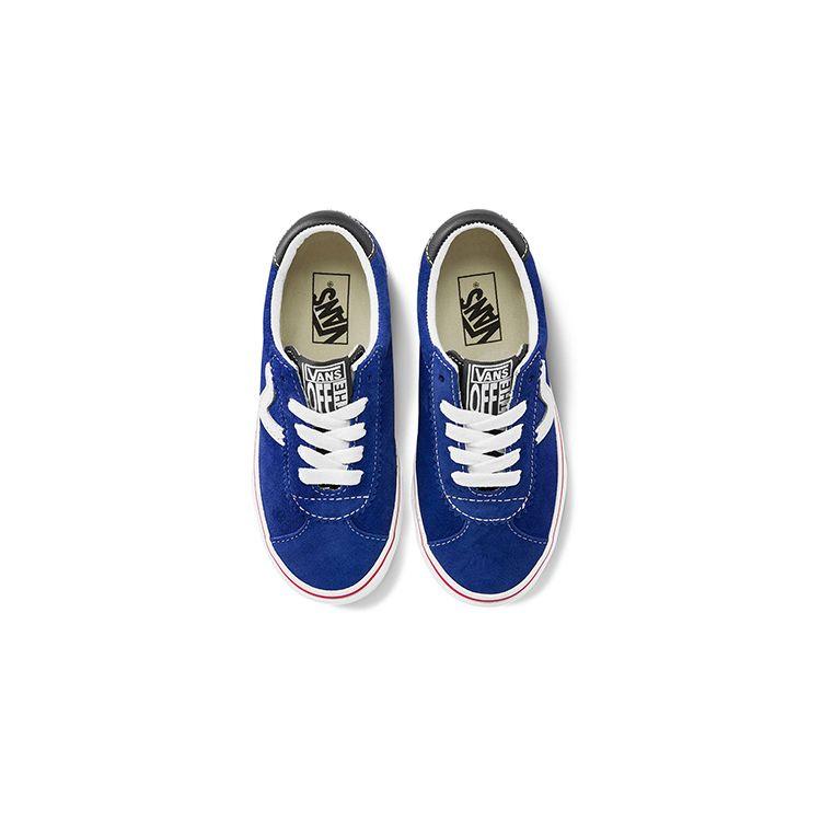 Vans Спортивные детские кеды с низким верхом для скейтбординга, синие, детские кроссовки VN0A54EY2ND