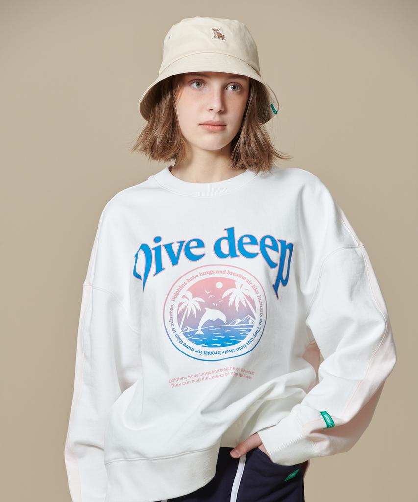 BBC EARTH Dive Deep Sweatshirt_White