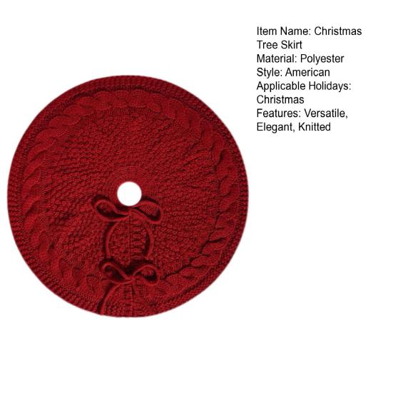 Юбка вязаная рождественская елка маленькая толстая вязаная коса круглая юбка елка деревенская