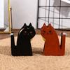 Милый резак для скотча в форме кошки, держатель для скотча, офисные аксессуары, деревянный диспенсер для скотча, васи-лента