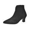 Pointed Toe Women Ankle Boots Elegant Fashion Mid Heels Shoes 2025 Trend New Brand Designer Pumps Goth Winter Botas De Mujer