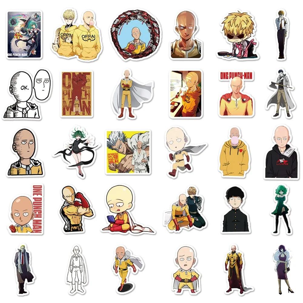 57 шт. Наклейки Аниме One Punch Man Японская Манга Мультфильм Сайтама Генос Рисунок Каракули Декор для Ноутбуков Чехлов