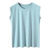 Cotton Sleeveless T Shirt For Women Summer Casual Fit For Office Use