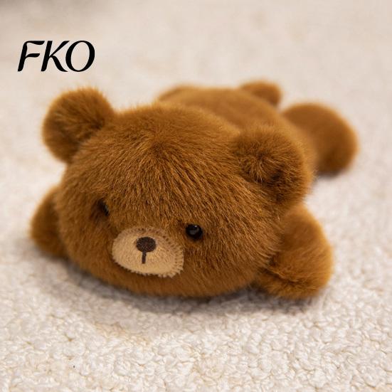 Fluffy Car Dashboard Toy Plush Magnetic Ornament, 15cm Soft Stuffed Animal Decor for Center Console Dashboard, Rearview Mirror, Refrigerator,