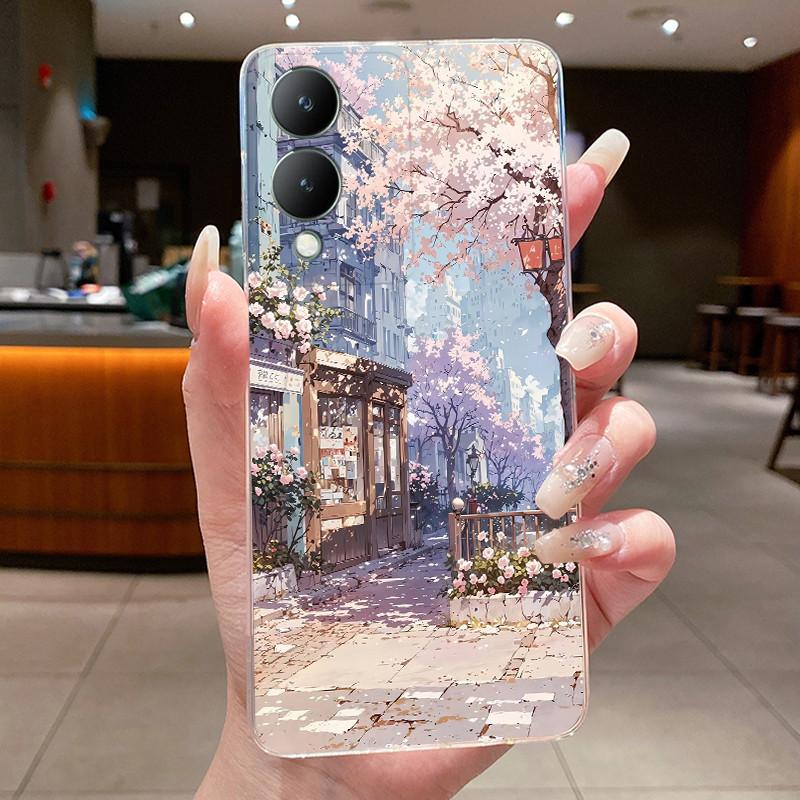 Чехол для Vivo Y17s Чехол VivoY17s Y 17s Роскошный Милый Крутой Мальчики Девочки Прозрачный Мягкий Силикон ТПУ Чехлы для Телефона Задняя Крышка Funda