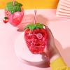 500 мл Пищевой пластик Мультяшная посуда для напитков Клубничная чашка-соломинка с крышкой Бутылка для питьевой воды