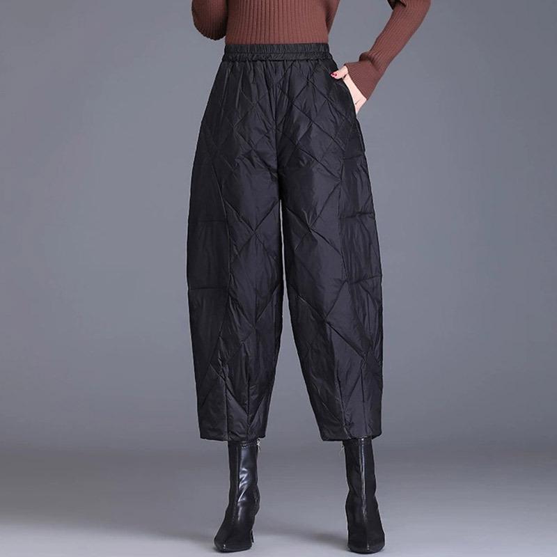 2024 Теплые легкие хлопковые шаровары с высокой талией