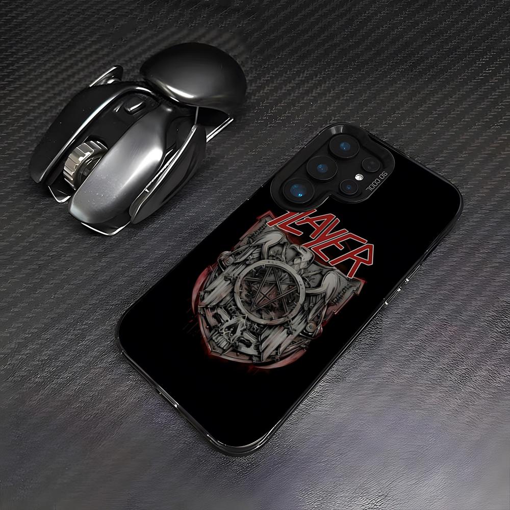 S-Slayer Metal Rock Band Phone Case For Samsung A25 A33 5G A54 A36 A35 A56 A52 A14 Shockproof Colorful Cover