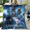 Плед с принтом God of War Плед для пикника Теплые фланелевые пледы Домашние постельные принадлежности Постельные покрывала Подарок на день рождения
