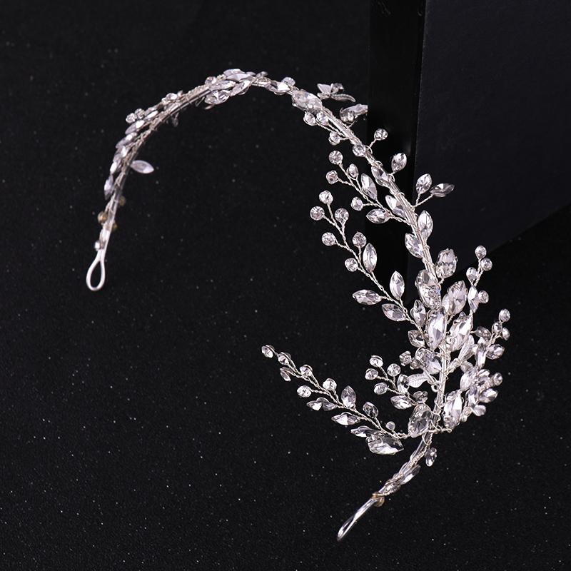 Crystal Diamond Bridal Headband Hairaccessory Happy New Year Handmade Christmas Women 3 Pcs Ornamental Alloy,metal Niancan FD686