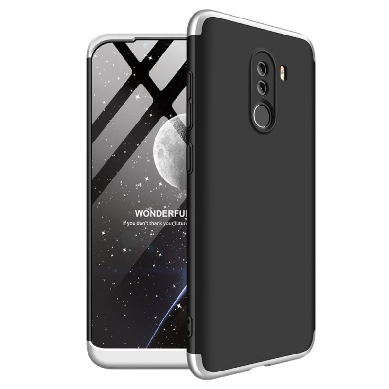 Для XIAOMI Pocophone F1 Ultra Slim PC задняя крышка Нескользящий противоударный полный защитный чехол на 360 градусов