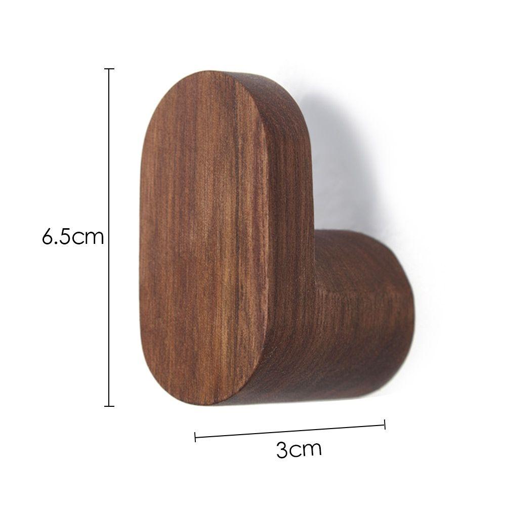 Wooden Decorative Hook Wall-mounted Coat Bag Rack Door Hanger Shower Hook Key Holder Robe Hook