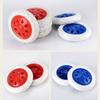 Parts Accessories Black 6.5Inch Dia Rubber Foaming Travelling Trolley Caster Shopping Cart Wheels