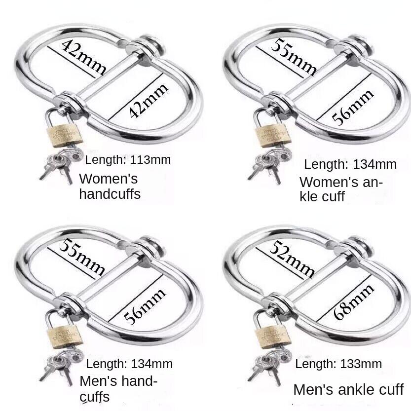 Забавные аксессуары, регулировка анальной пробки, SM-игрушка, привязка, игровые наручники, игрушки для взрослых, товары для секса, металлические наручники, секс-игрушки