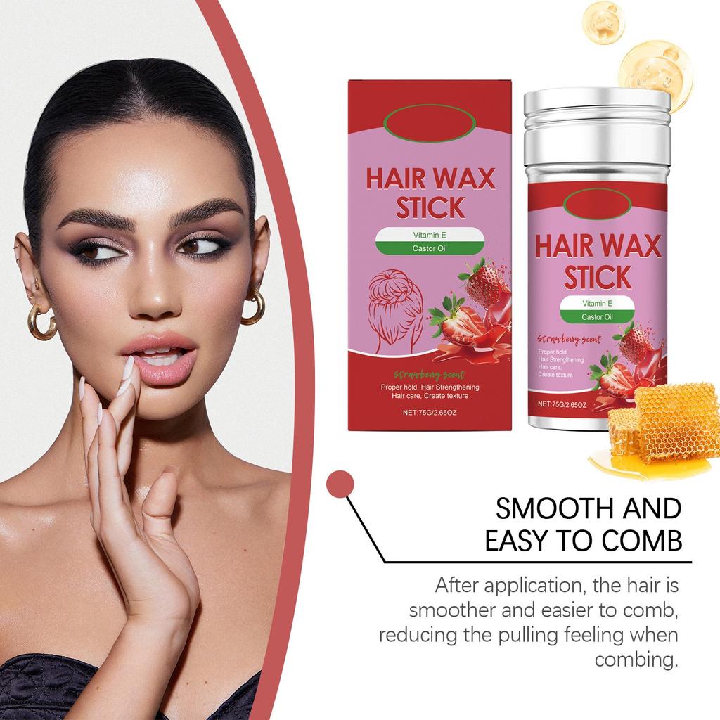 Воск для волос, делающий волосы гладкими и легкими для расчесывания и укладки, натуральный стиль для ломких волос, долговечный воск для волос
