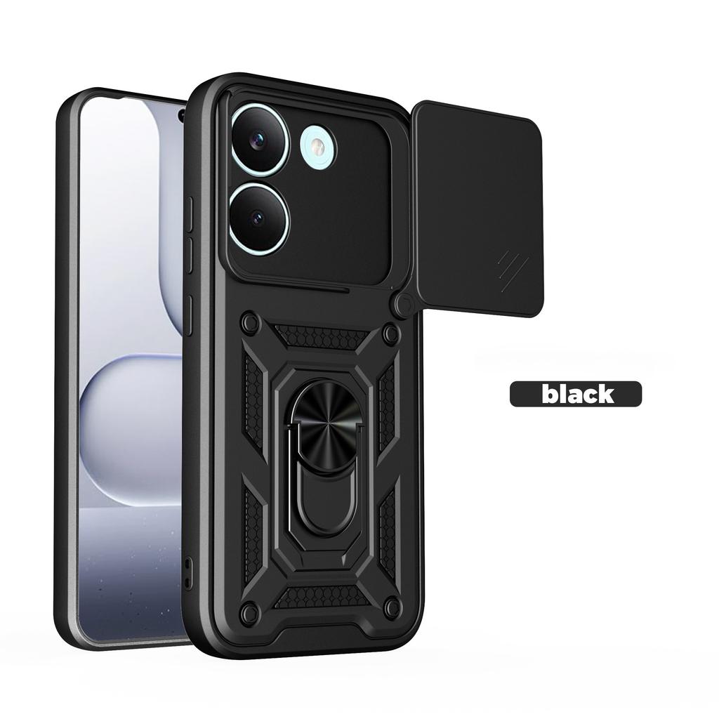 Противоударный задний чехол-бампер для Xiaomi POCO X8 Pro MAX 5G X7 F8 Ultra M8 Pro с подставкой и кольцом-держателем