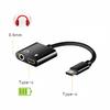 Аудиоадаптер-кабель USB Type C на 3,5 мм, 2 в 1, Type C, для наушников, микрофона, аудио, зарядки, стерео, Aux-конвертер для 2 Xl