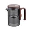 Water Separation Inner Container Teapot One Click Magnetic Switch Tea Separation Filtration Glass Tea Pot Wood Handle Tea  520ml