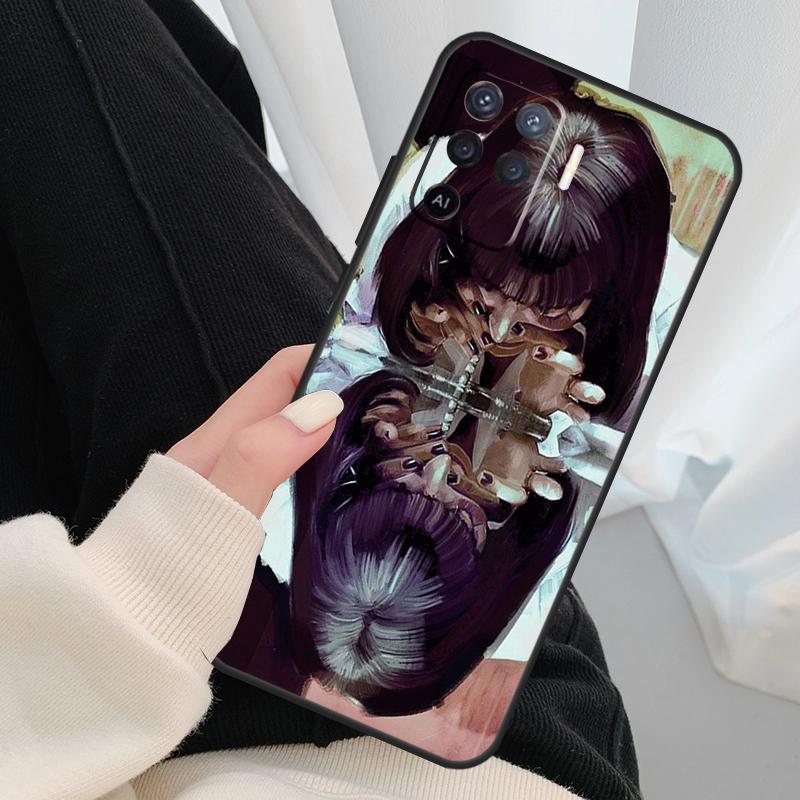 Чехол для телефона Pulp Fiction Танцующий для Oppo A17 A57 A77 A40 A78 A54 A74 A94 A76 A16 A96 A18 A60 A80 A38 A58 A98 A15 A5 Pro