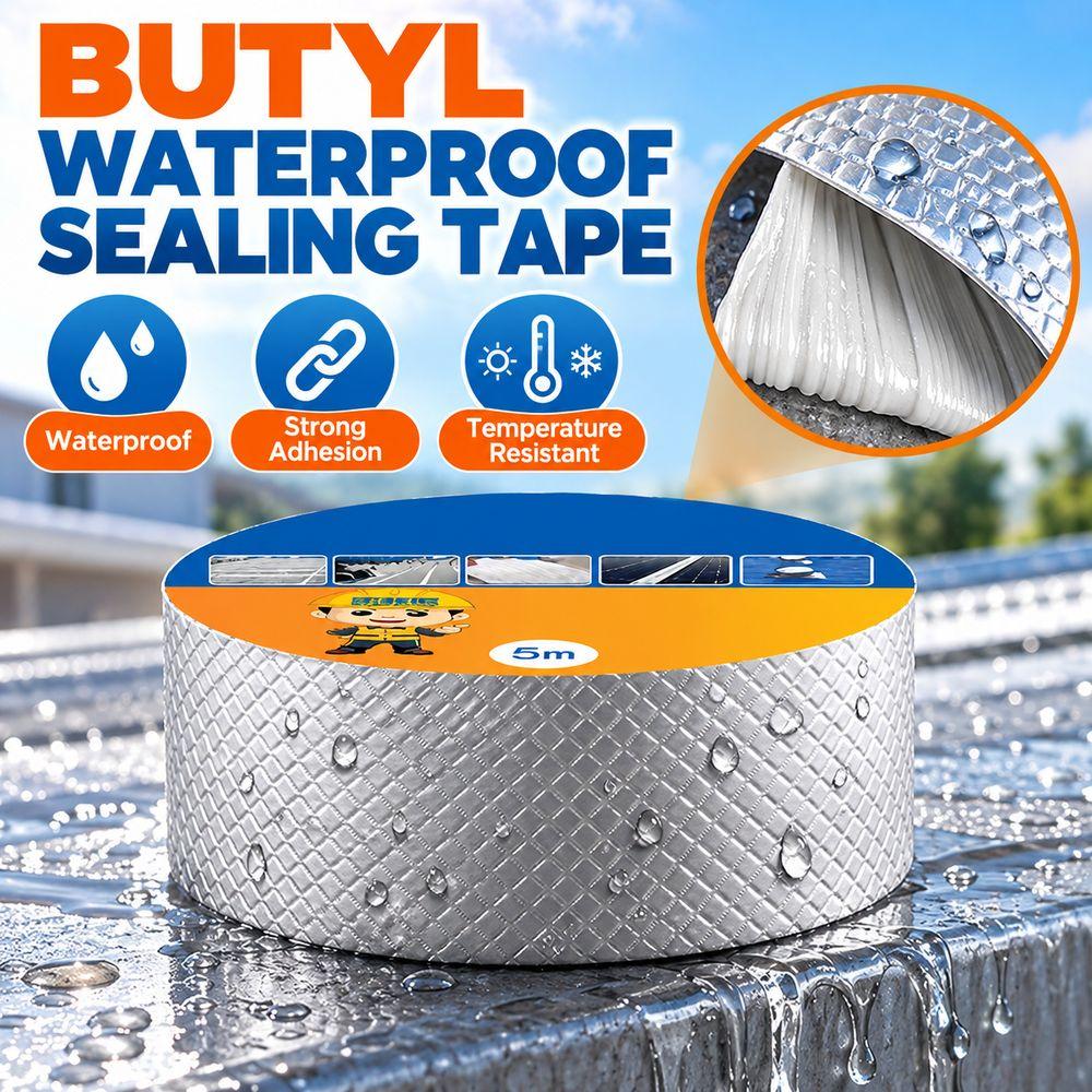 Upgraded Strong Waterproof Sealing Tape Silver Leak Proof Tape Multi Use Sealing Tape HVAC Ducts
