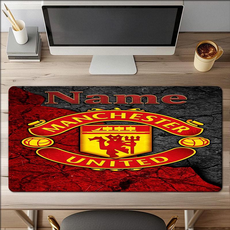 Custom Name Manchester Theme Mouse Pad Non Slip Rubber Base Multifunctional Office Home Decor Perfect For Workspace Personalization