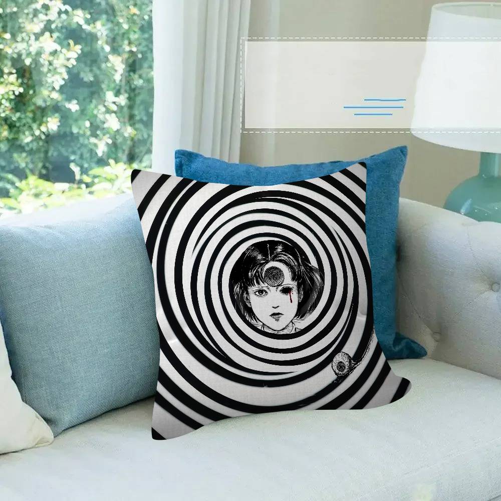 Japan Classic Anime JJunji Ito edit Pillow Cushion Cover Pillowcase Living Room Sofa Home Decor Customized