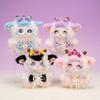 Hanging Curly Lamb Keychain Ornaments Bag Charm Sheep Toy Plush Sheep Pendant  Gift For Girls