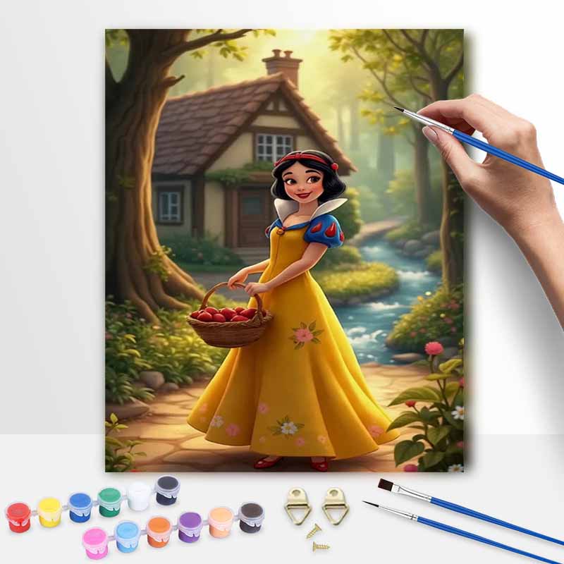 Disney Набор для рисования маслом по номерам «Белоснежка». ручная работа DIY painting украшение дома подарки