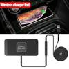 Беспроводное автомобильное зарядное устройство, силиконовая противоскользящая подставка, док-станция для iPhone 14, 13 X, быстрая 15 Вт, автомобильная зарядная подставка, модификация автомобиля