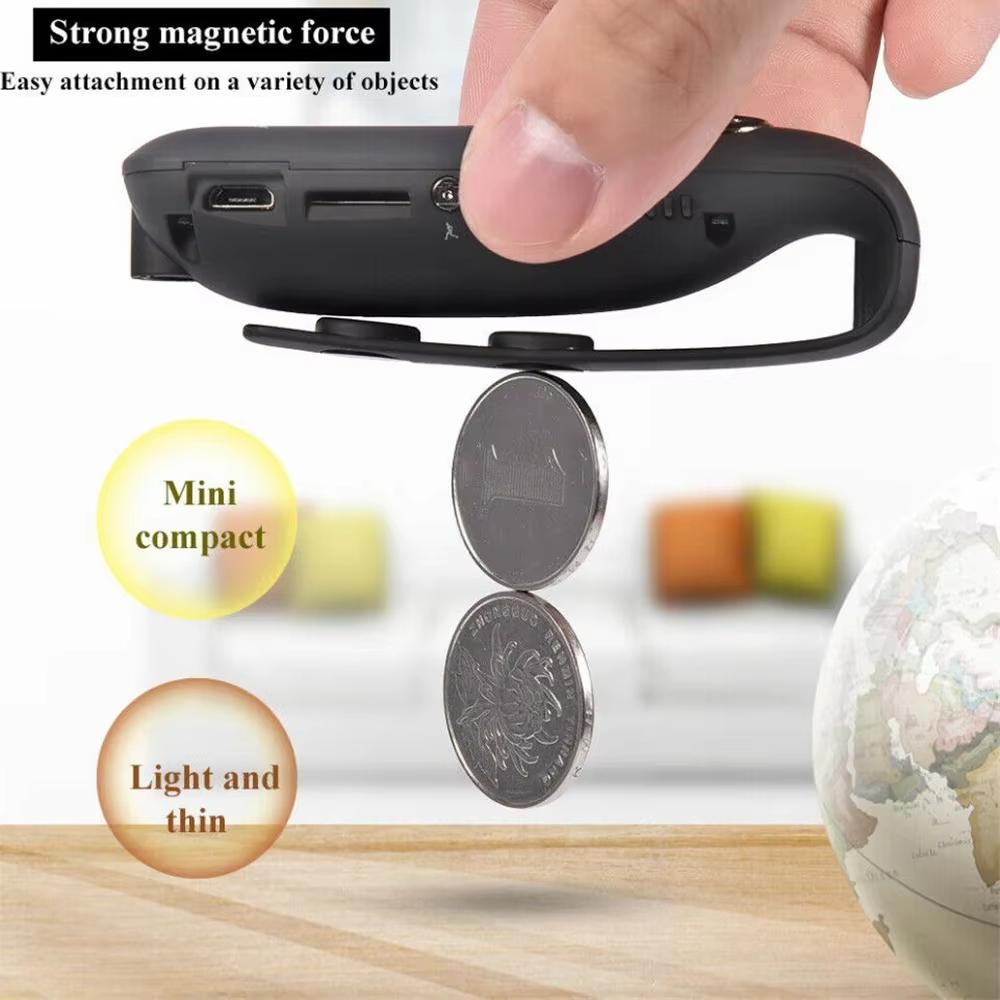 2025 New HD 1080P Mini Camera Back Clip Wearable Compact Body Cam Outdoor Security Sports DV Camcorder Motion Detection Video Recorder