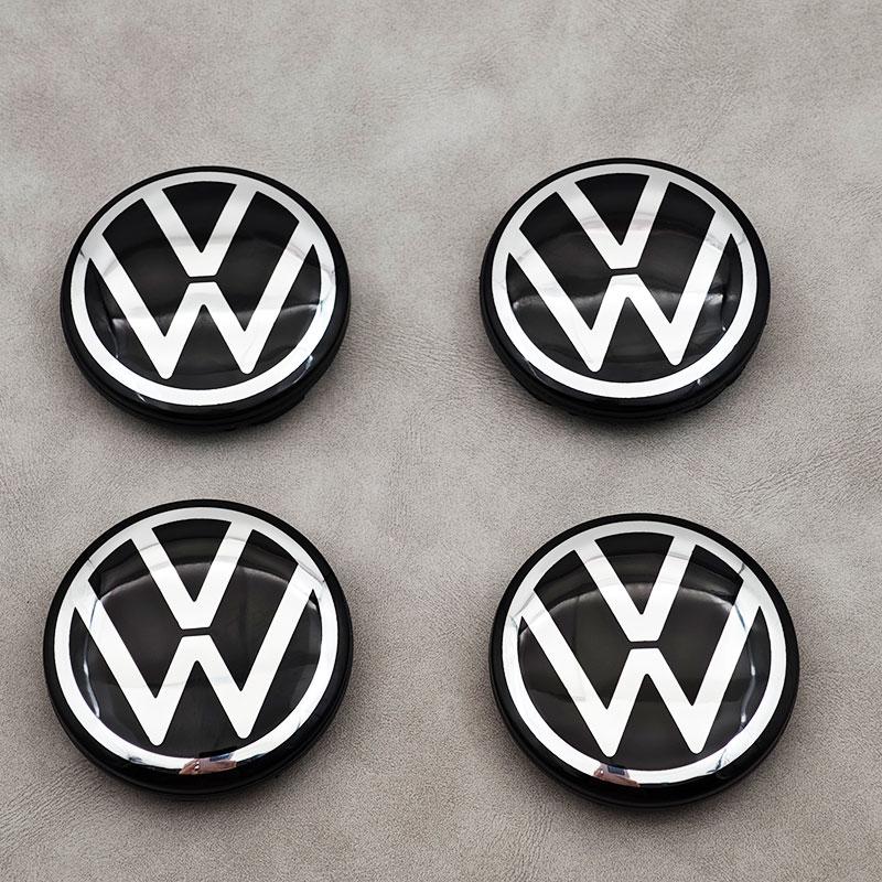For Volkswagen B1 VW GTI GOLF 2026 Hot For VW VOLKSWAGEN 4Pcs 56mm Mirror Car Wheel Center Caps Rim Hub Caps For VW Volkswagen Jetta Bora Polo Lav
