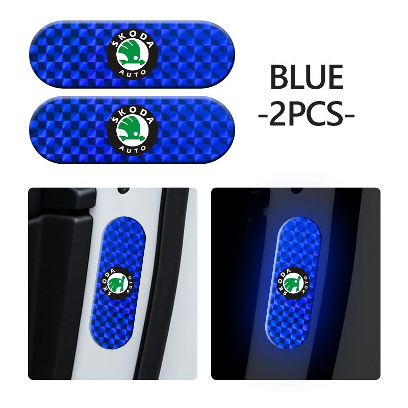AAFO1 Car Reflective Sticker Drop Glue Safety Warn Reflector Tape For Skoda S Kodiaq Octavia 2 3 Yeti Karoq Rapid Fabia VII VRS