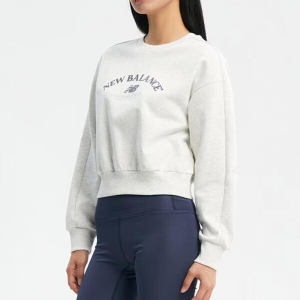 New Balance Женская фирменная полукроп-толстовка Nbncd3w822 Ac