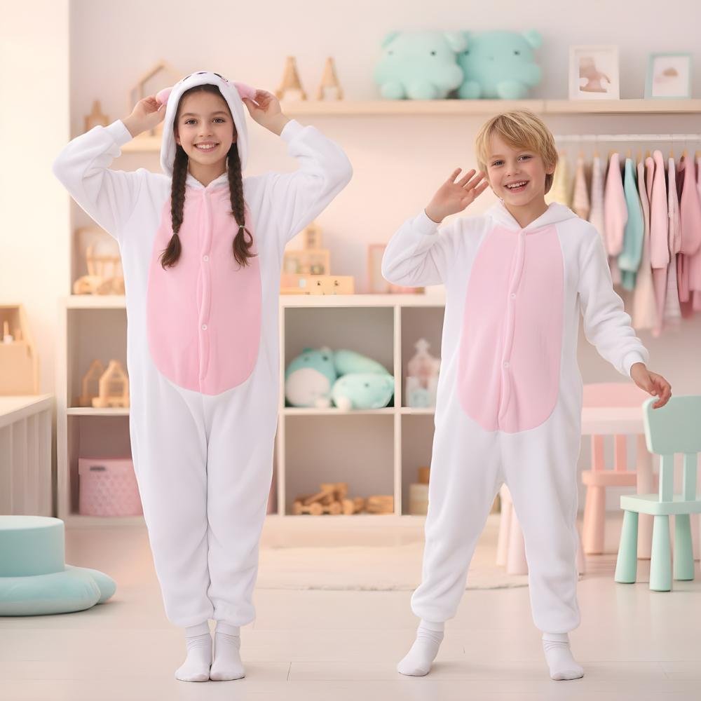 Piżama Onesie Kigurumi Kostium Przebranie Królik Dzieci 105 - 115Cm
