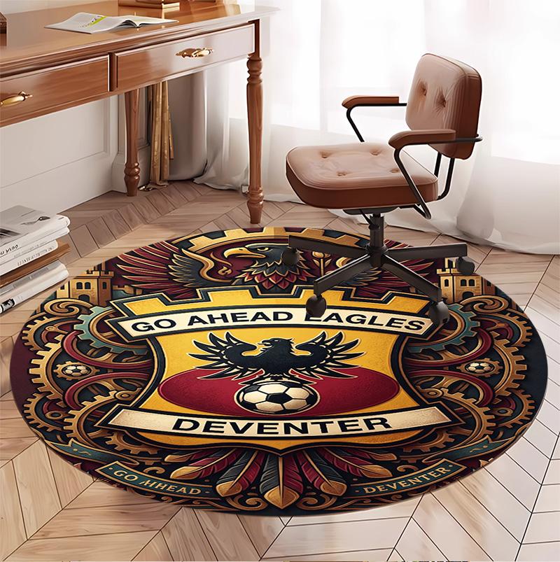 Круглый ковер Go Ahead Eagles, Коврик для помещений/улицы, для пикника, игровой комнаты, спальни, офиса, гостиной, ковер для декора дома, подарок на день рождения