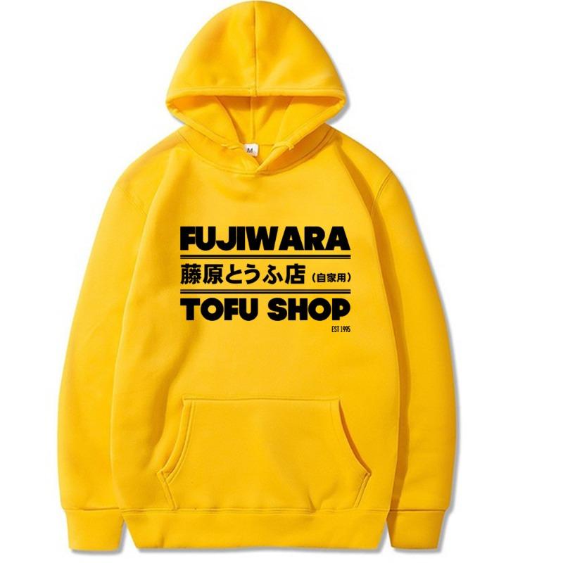 Initial D Autumn Winter Fashion Printed Men's Hoodie Brand Hoody Y2K Clothes Vintage Fashion Unisex Long Sleeve Pullovers