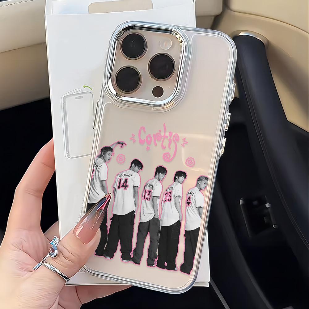 Чехол для телефона Kpop C-CORTIS для iPhone 17 16e 16 15 14 13 12 11 mini Pro Max X XR XSMAX 8 7 Air Plus Прозрачный Мягкий Чехол