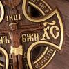 Деревянный Крест Дом Святые Статуи Иисус Христос Распятый Церковная Икона Религиозная Статуя
