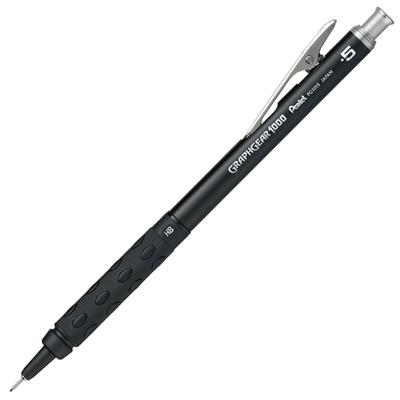 Механический карандаш Pentel GraphGear 1000 0,5 мм Алюминиевый Черный PG1015-ANA