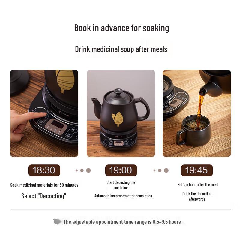 Bear Automatic Herbal Pot CN plug (adapter included)