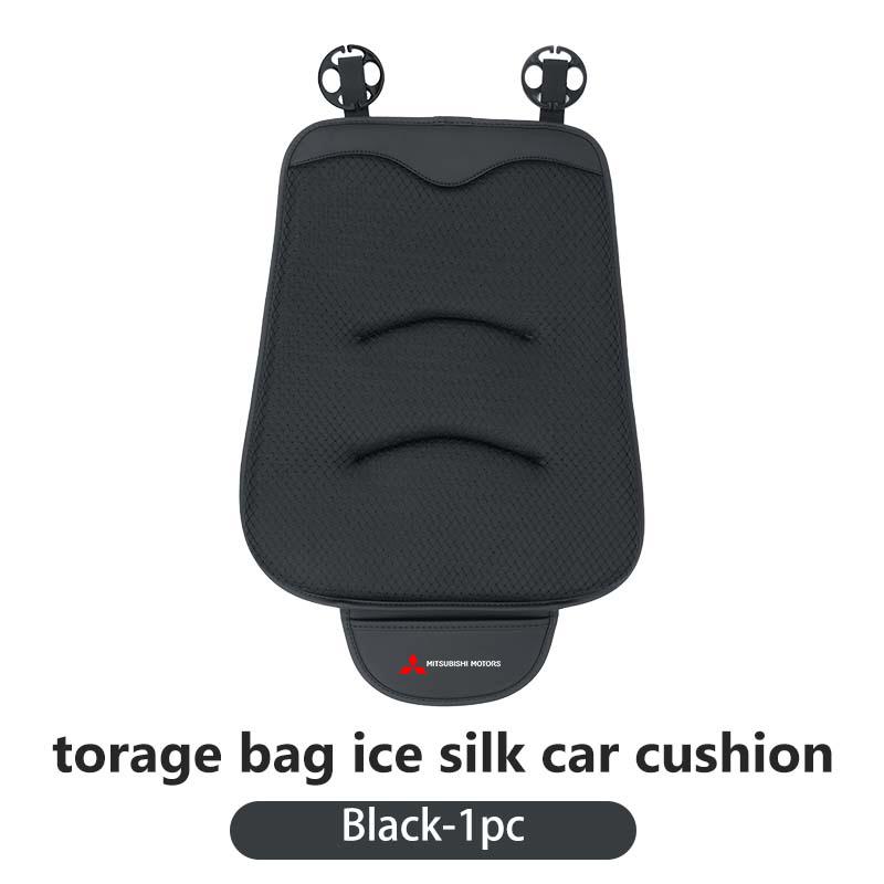 cxytvd1 For Mitsubishi Car Seat Breathable Ice Silk Pad Non-slip Cushion Storage Bag Mat Accessories Outlander Pajero Sport Lancer EX